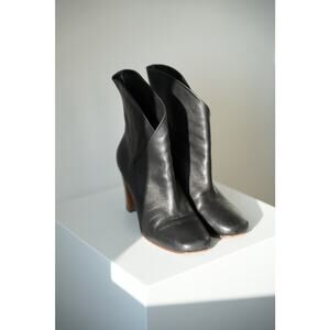 Celine Black leather Ankle Boots Size 38